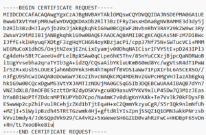 OpenSSL CSR form : includes fields for Country Code, State, City, Organization, Common Name, and Email.