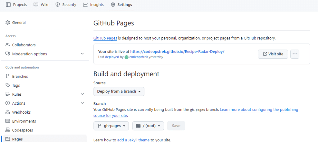 Github Pages